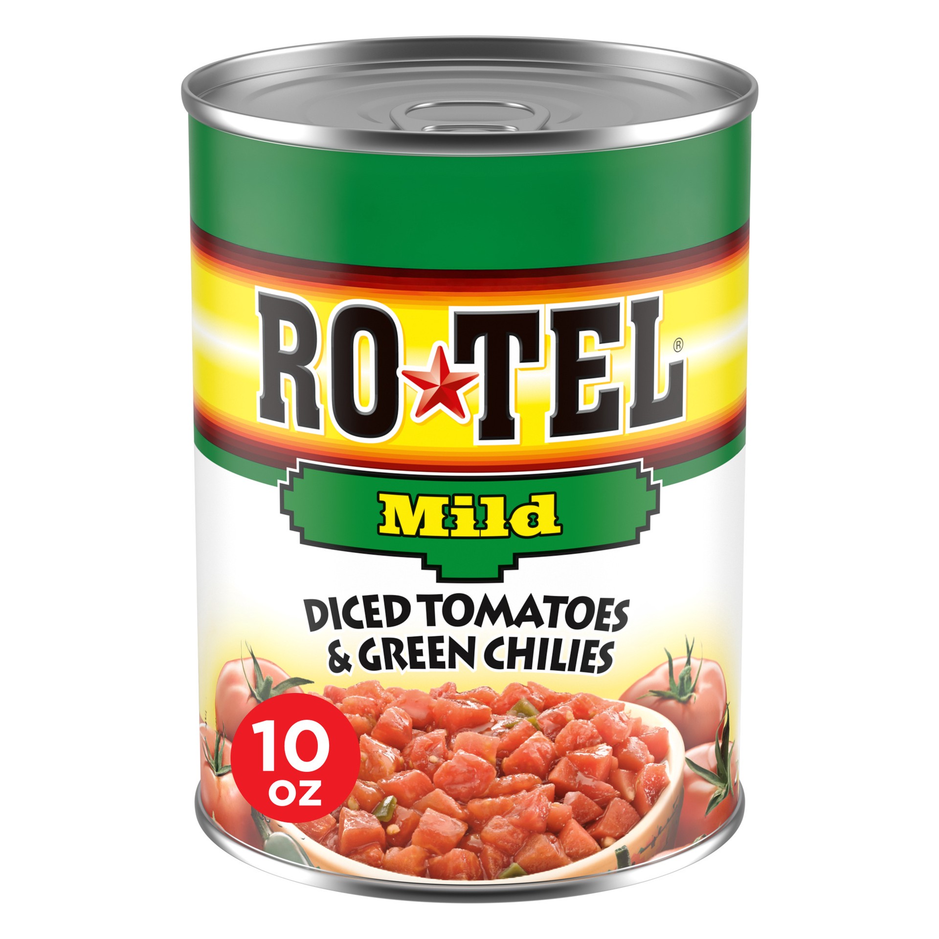 slide 1 of 2, Rotel Diced Mild Tomatoes & Green Chilies 10 oz, 10 oz