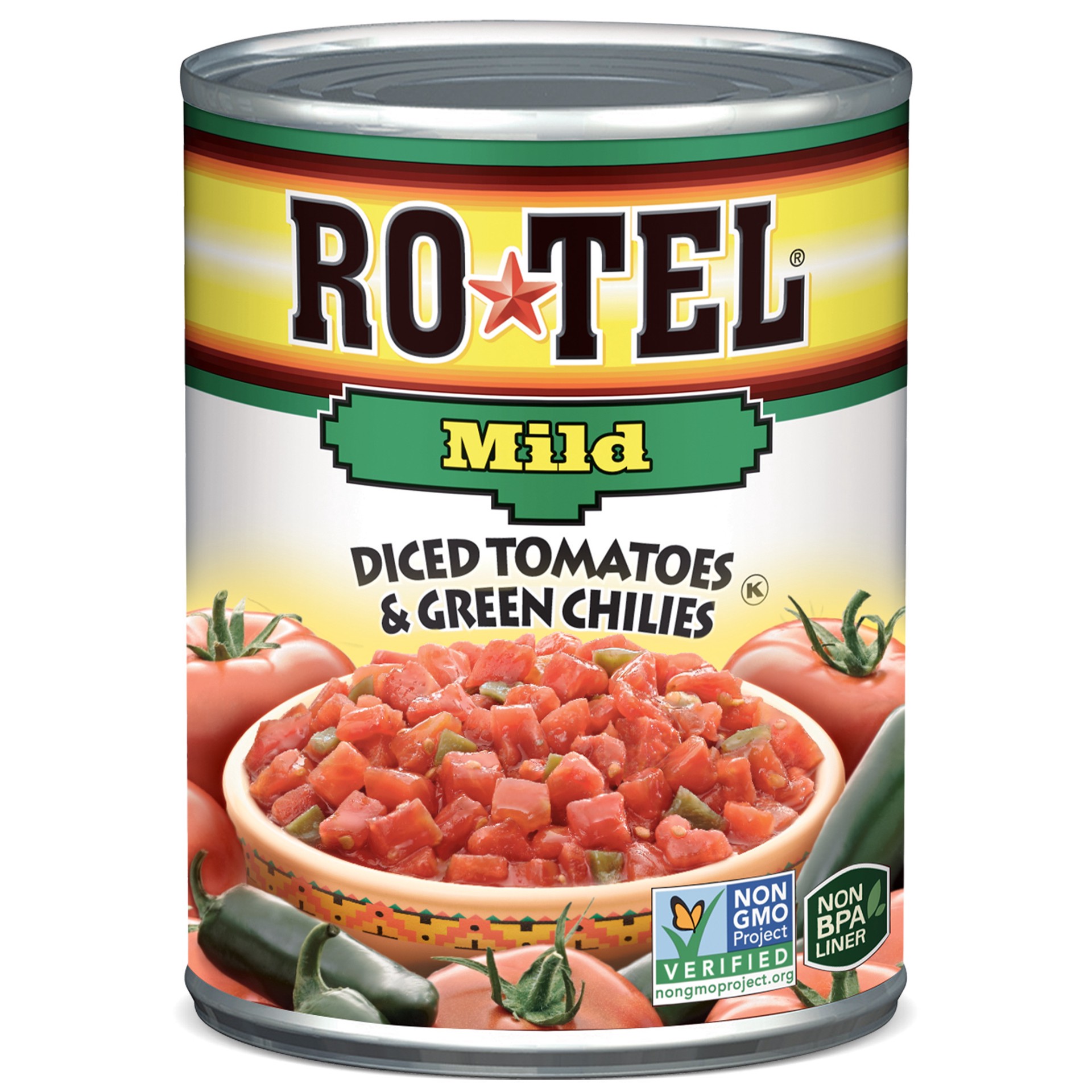 slide 1 of 2, Rotel Diced Mild Tomatoes & Green Chilies 10 oz, 10 oz