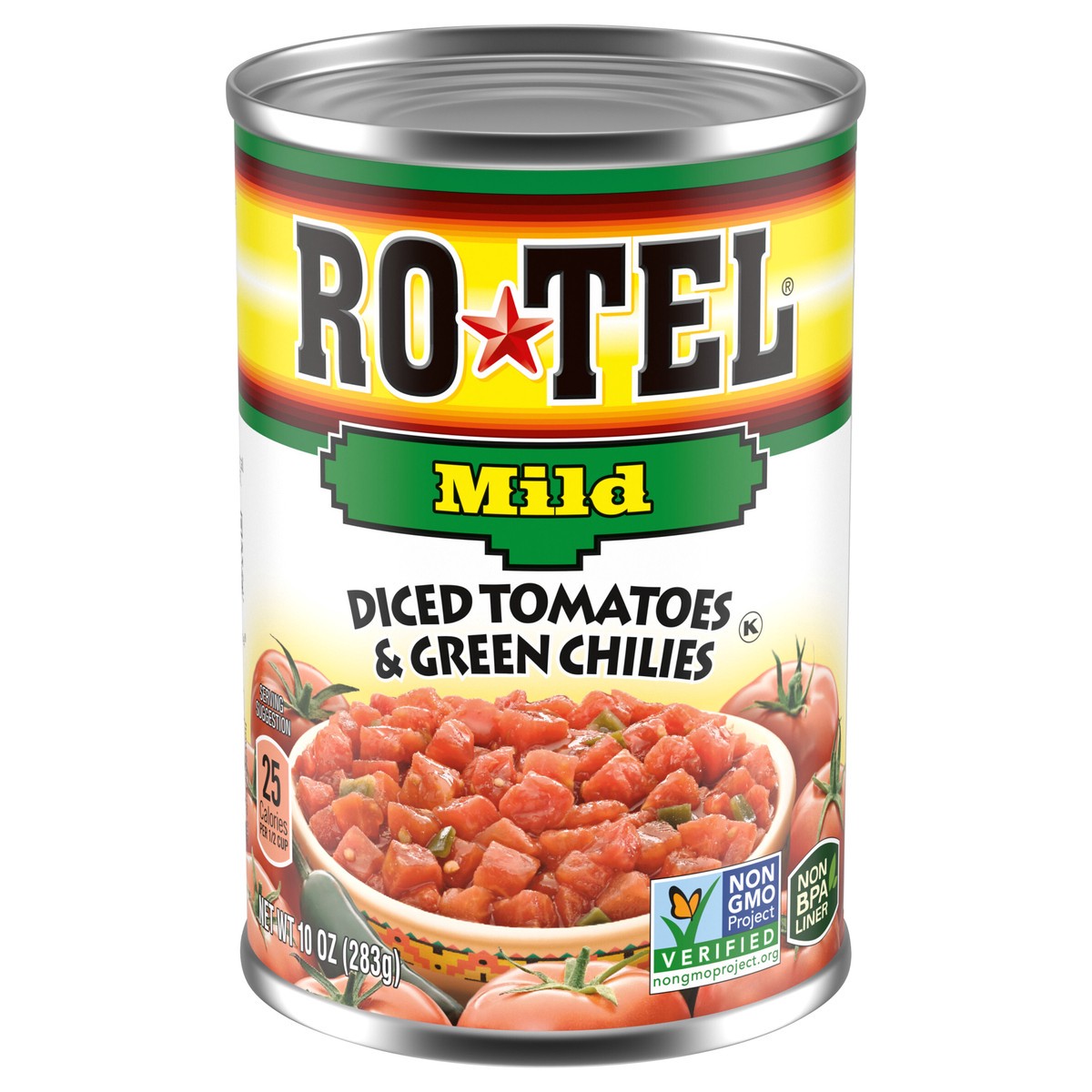 slide 1 of 2, Rotel Diced Mild Tomatoes & Green Chilies 10 oz, 10 oz