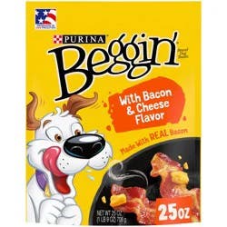 Purina Beggin' Strips With Real Meat Dog Training Treats With Bacon and Cheese Flavors