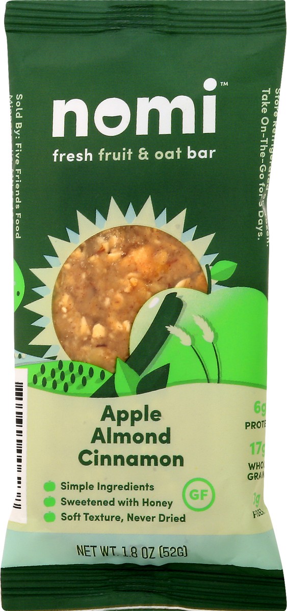 slide 1 of 9, nomi Fruit & Oat Bar 1.8 oz, 1.8 oz