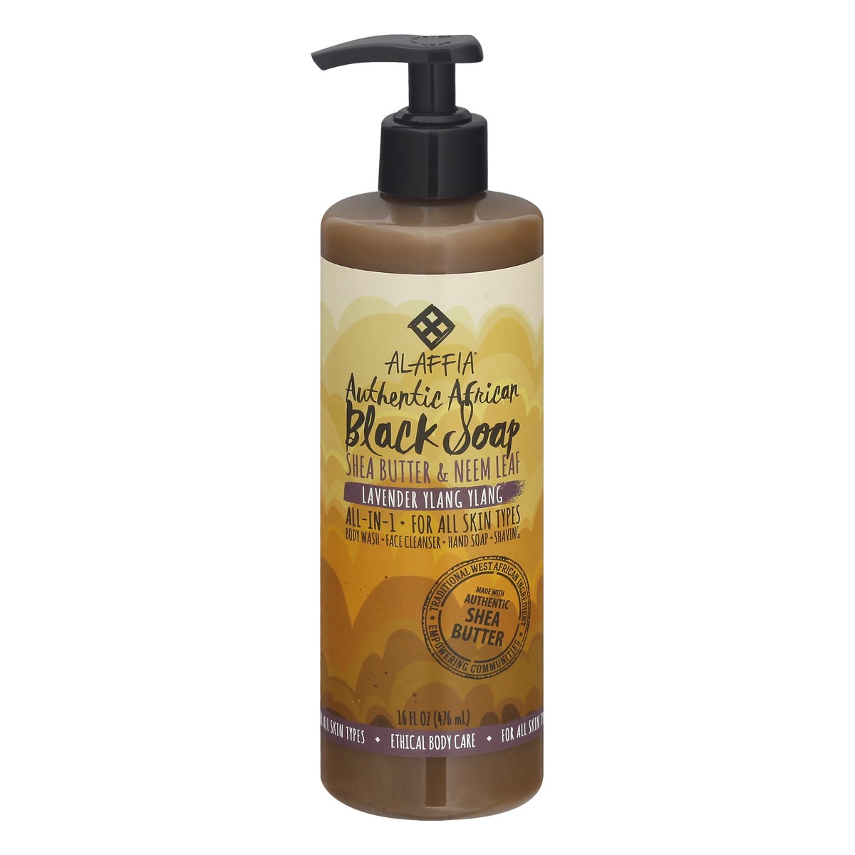 slide 1 of 7, Alaffia Black Soap 16 oz, 16 oz