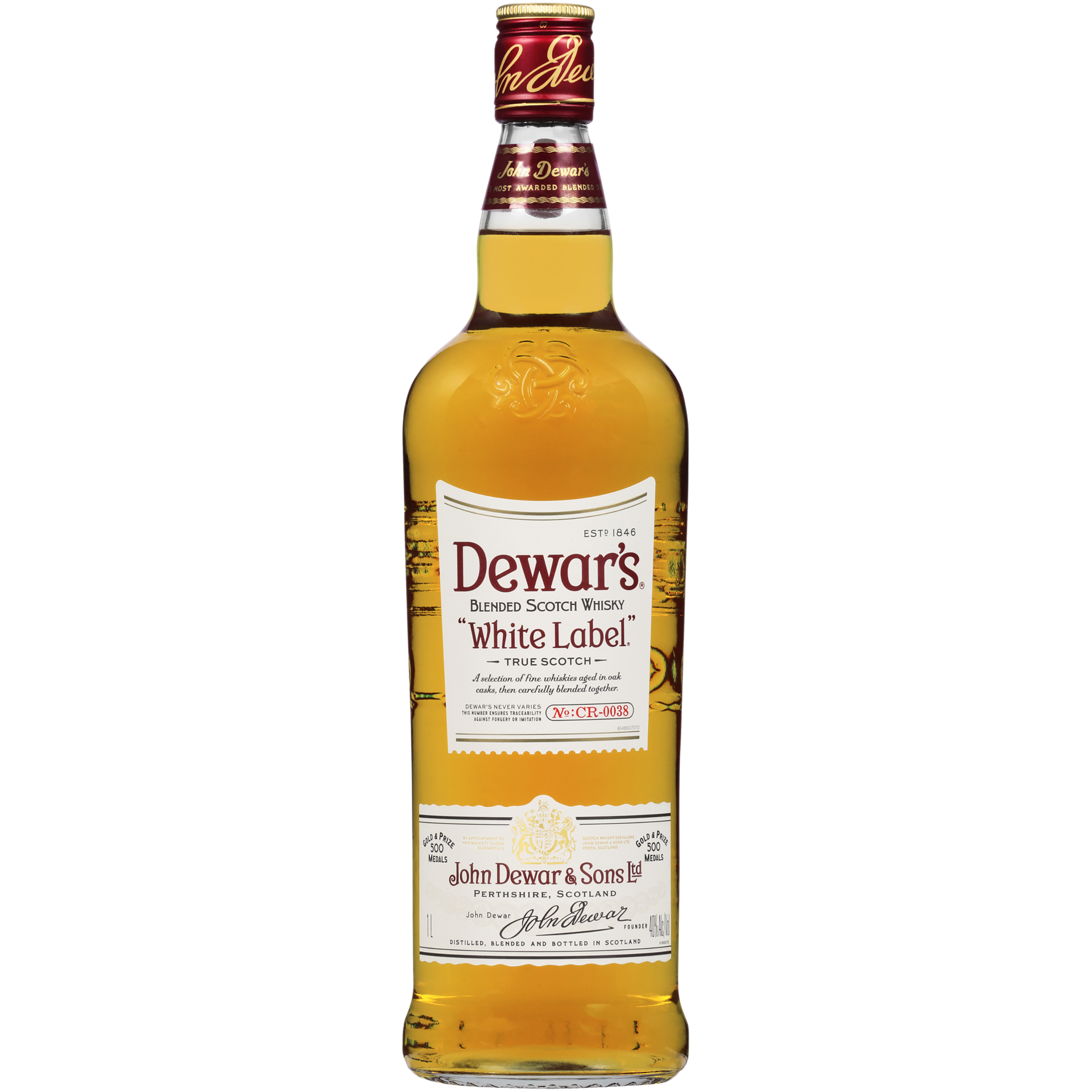 slide 3 of 5, Dewar'S White Label Blended Scotch Whisky 40% 100Cl/1L, 1.0 liter