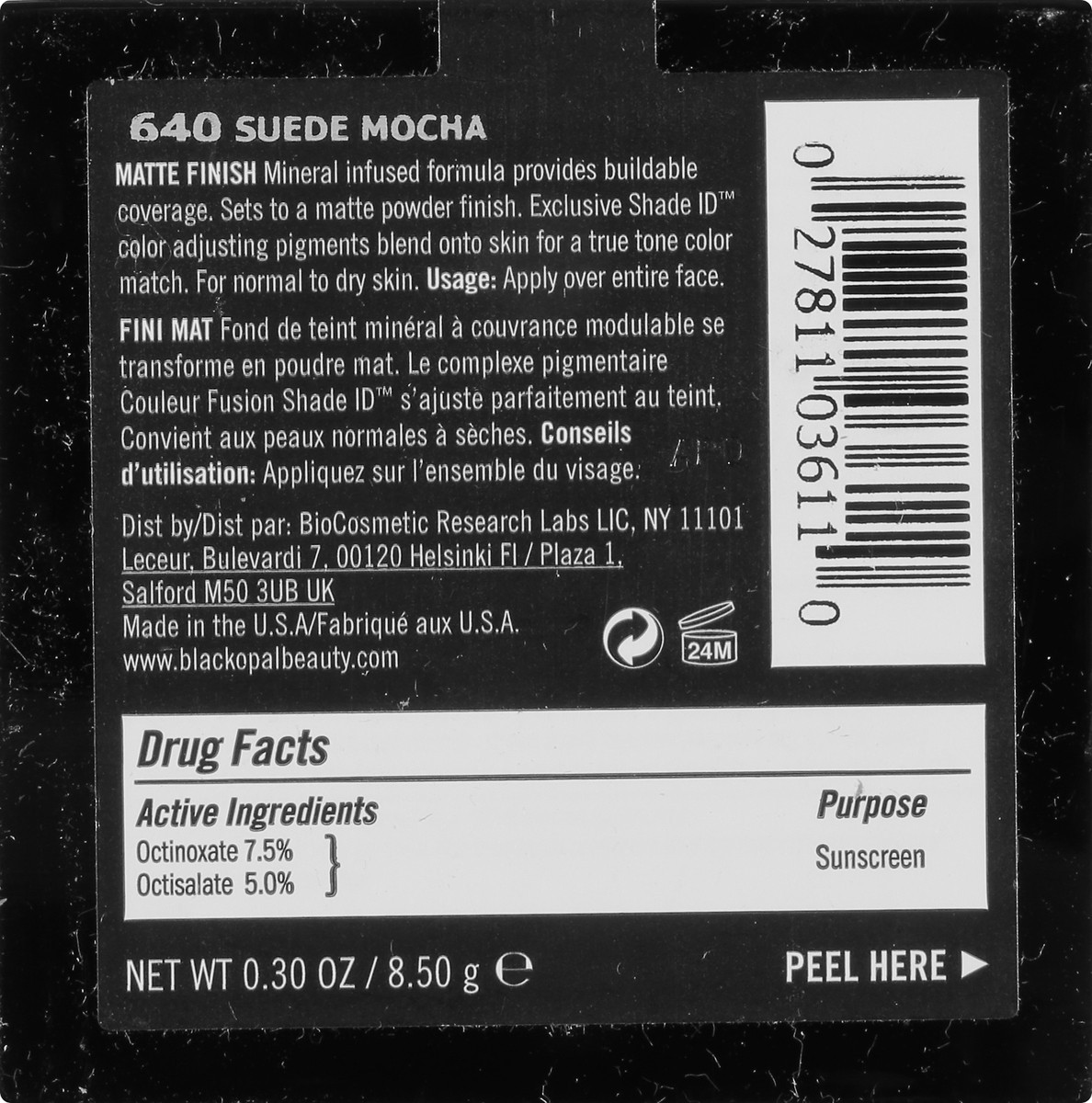 slide 4 of 12, BLK/OPL True Color Mineral Matte Cream Powder Suede Mocha 640 Broad Spectrum SPF 15 Foundation 0.3 oz, 1 ct