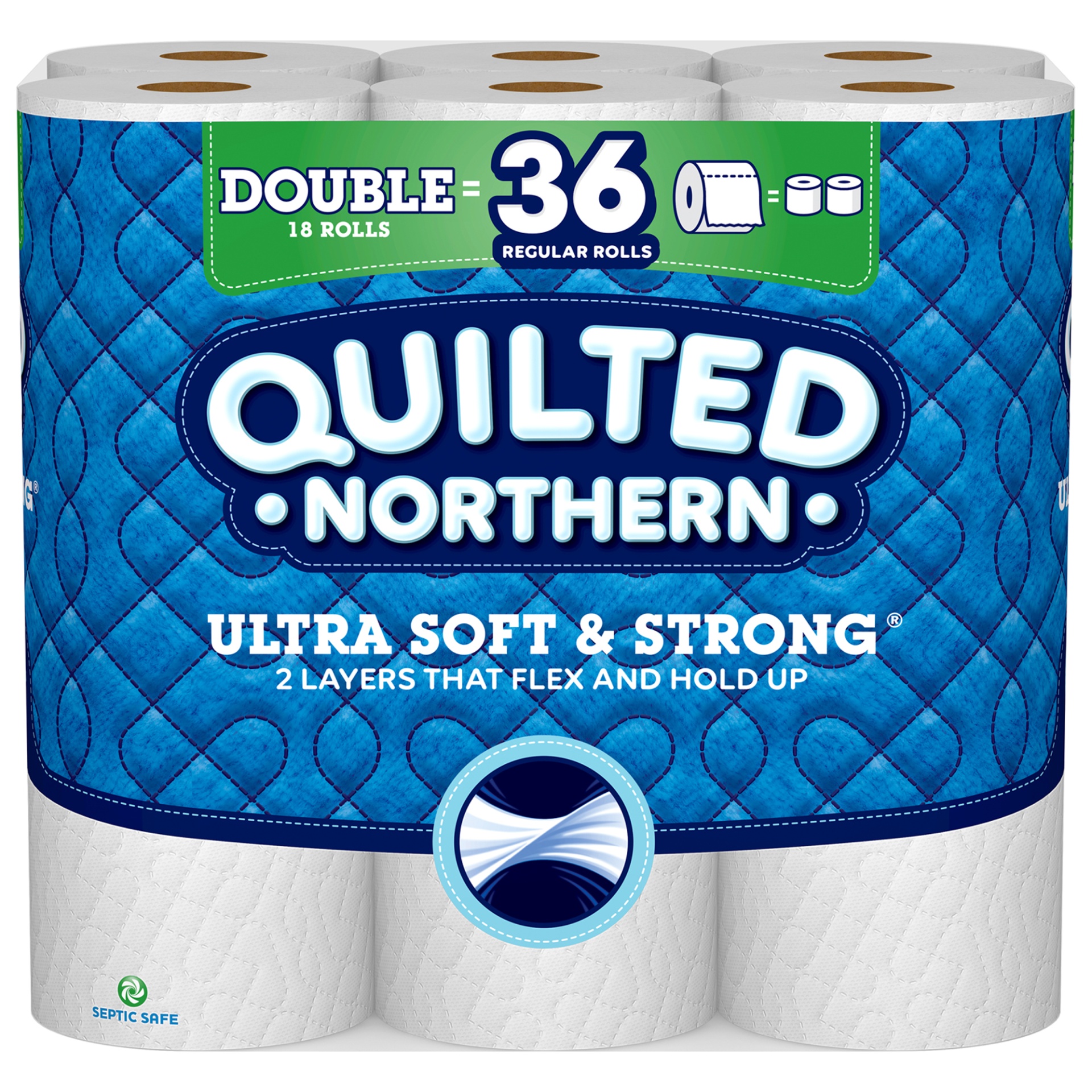 slide 1 of 1, Quilted Northern Double Roll Ultra Soft & Strong Toilet Papers, 18 ct