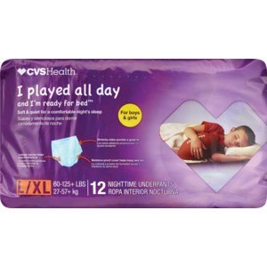 slide 1 of 1, CVS Health Night Time Underpants L/Xl, 12 ct