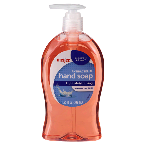 slide 1 of 2, Meijer Antibacterial Hand Soap, 11.25 oz