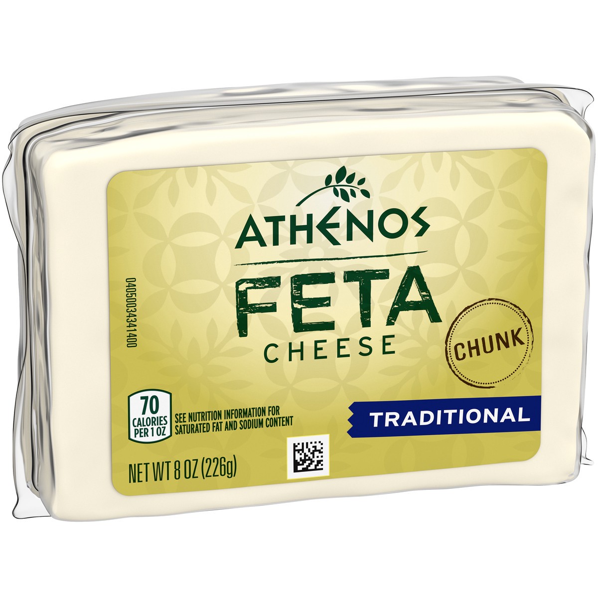 slide 6 of 9, Athenos Traditional Feta Cheese Chunk, 8 oz. Wrapped, 8 oz