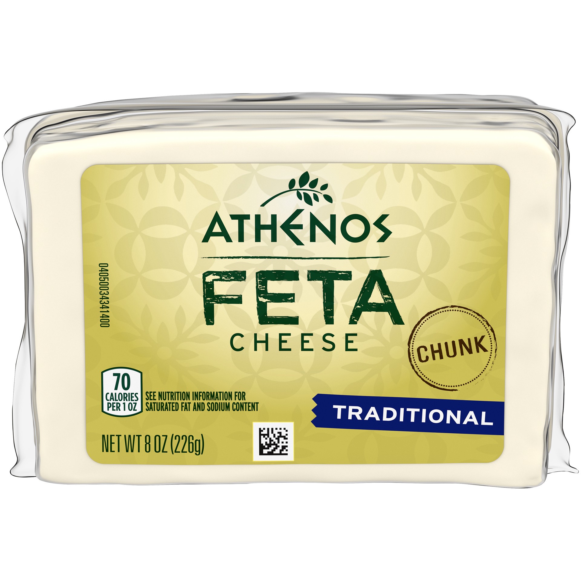 slide 1 of 9, Athenos Traditional Feta Cheese Chunk, 8 oz. Wrapped, 8 oz