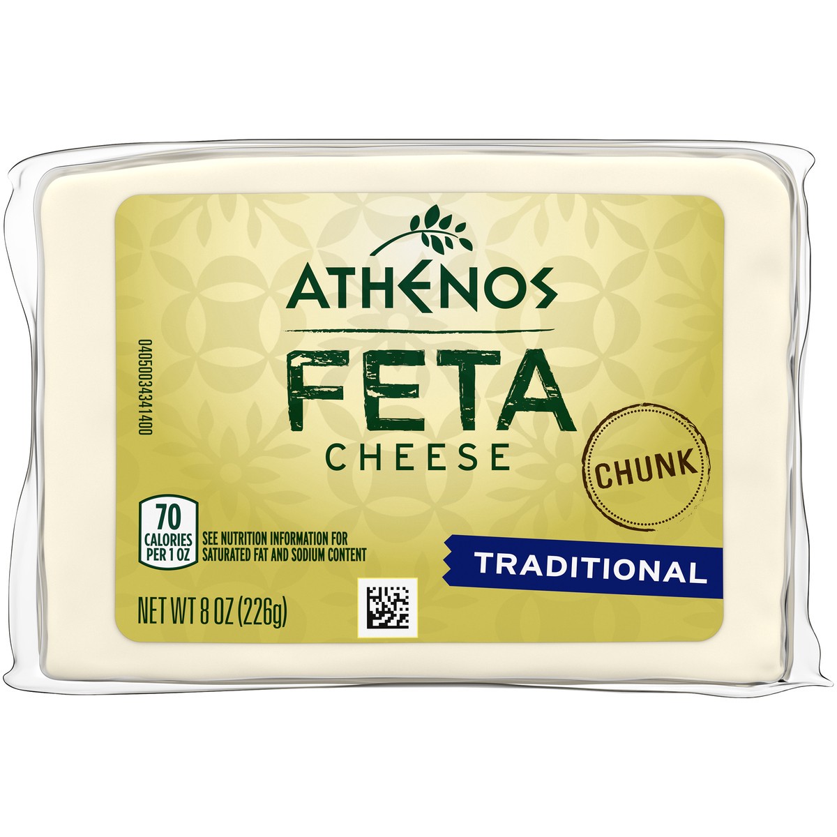 slide 4 of 9, Athenos Traditional Feta Cheese Chunk, 8 oz. Wrapped, 8 oz