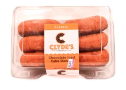 Clyde's Donuts Cylde's Chocolate Iced Cake Donuts