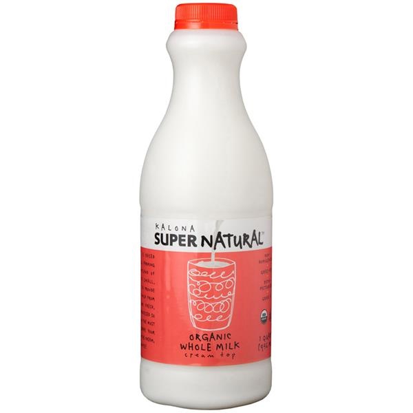 slide 1 of 1, Kalona Super Natural Organic Whole Milk, 32 oz