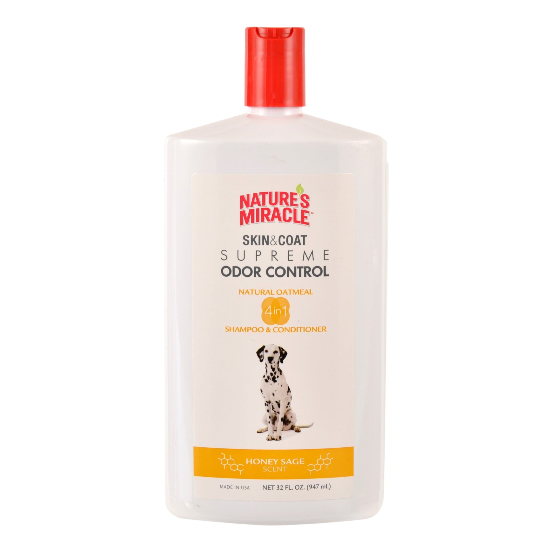 slide 1 of 1, Nature's Miracle Supreme Odor Control Natural Oatmeal Dog Shampoo & Conditioner, 32 fl oz