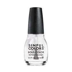 Sinful Colors Bold Color Nail Polish - Clear Coat - 0.5 fl oz