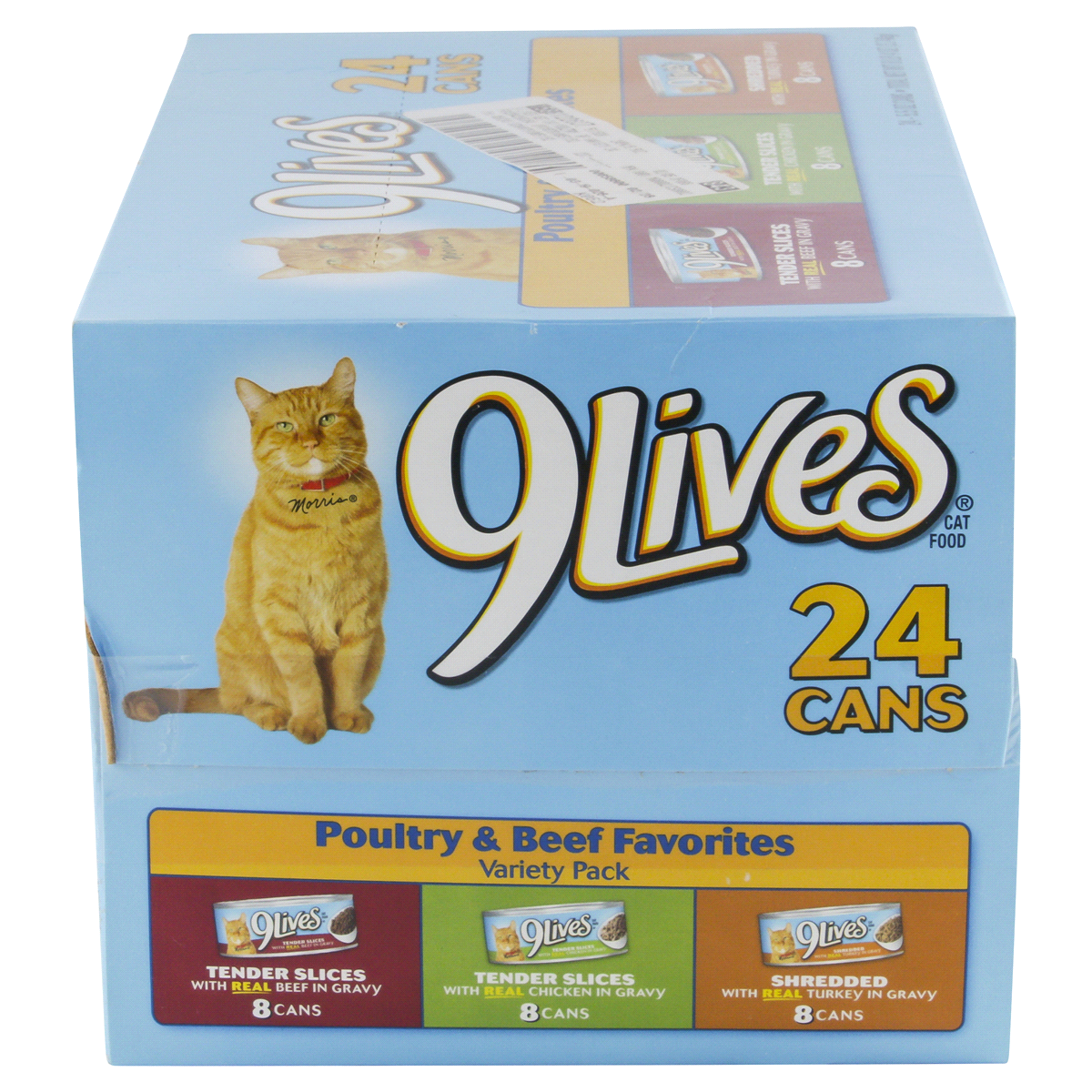 slide 11 of 12, 9Lives Cat Food, Poultry & Beef Variety, 24 ct; 5.5 oz