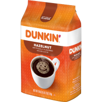 slide 15 of 22, Dunkin' Dunkin’ Hazelnut Artificially Flavored Ground Coffee, 18 Oz. Bag, 18 oz