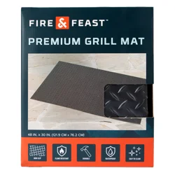 Fire & Feast Eco Grill Mat 30 in x 48 in Black