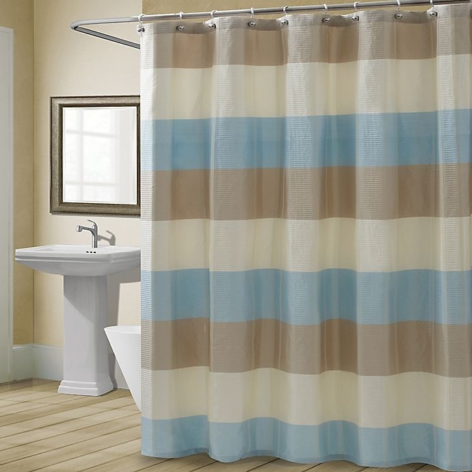 slide 1 of 2, Croscill Fairfax Shower Curtain - Spa, 72 in x 72 in