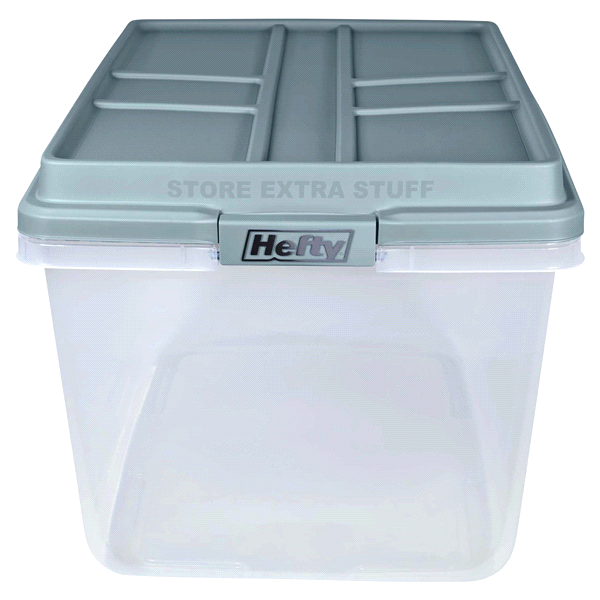 slide 2 of 5, Hefty HI RISE Storage Bin, 72 qt