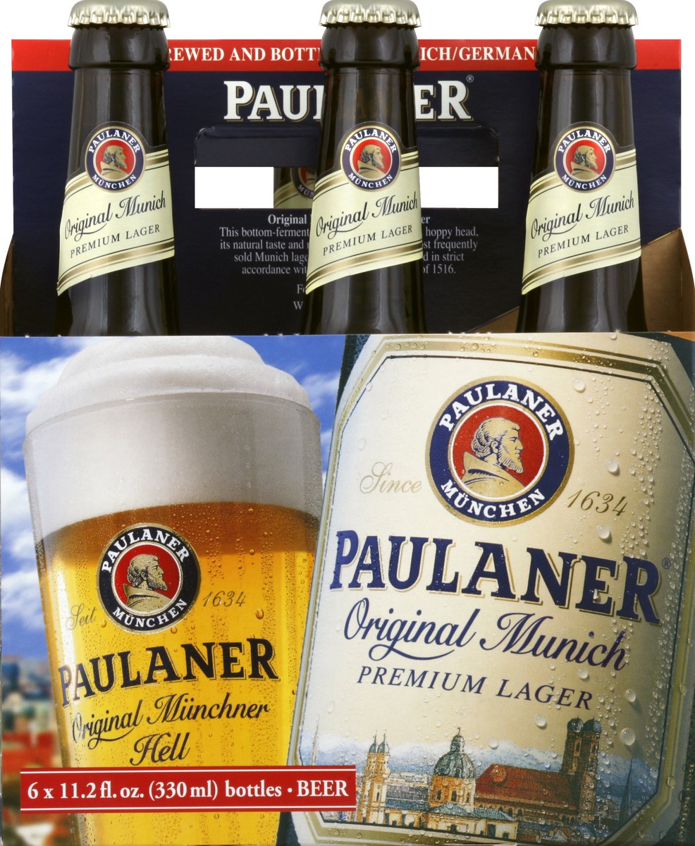 slide 3 of 4, Paulaner Lager Munich 6Pk, 6 ct; 11 oz