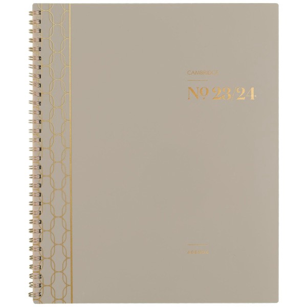 slide 1 of 8, Cambridge Workstyle Academic Monthly Planner, 8-1/2'' X 11'', Taupe, July 2023 To June 2024, 1606-900A-45, 1 ct