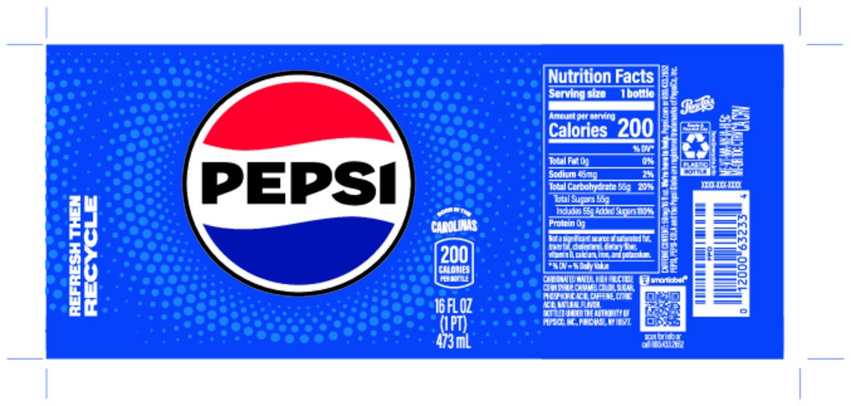 slide 9 of 9, Pepsi Soda Cola 16 Fl Oz, 16 fl oz