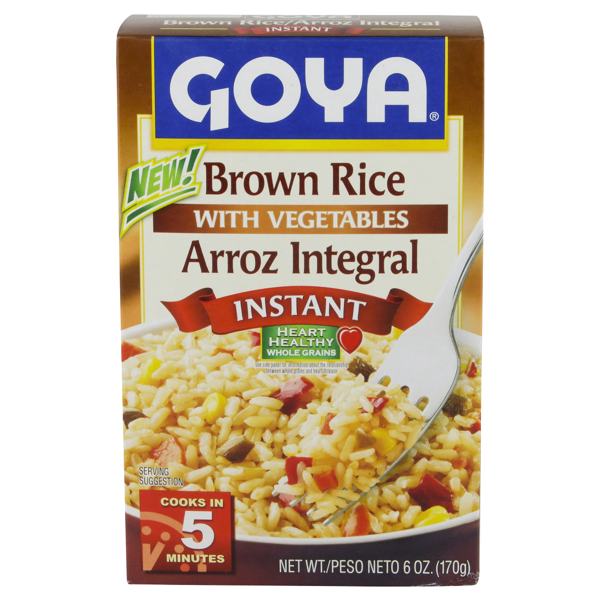 slide 1 of 6, Goya Instant Brown Rice, 6 oz