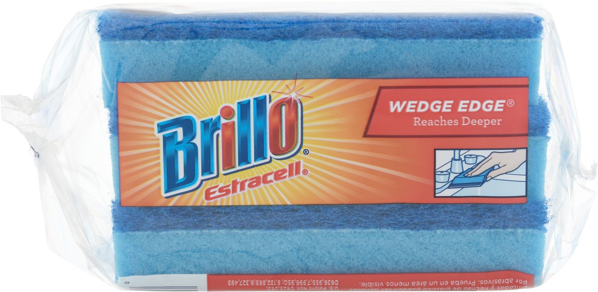 slide 9 of 9, Brillo Estracell Wedge Sponge 3 Ct, 1 ct