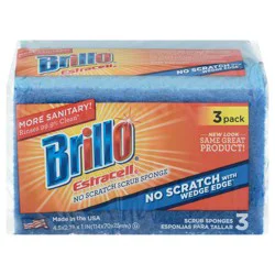Brillo Estracell Wedge Sponge 3 Ct