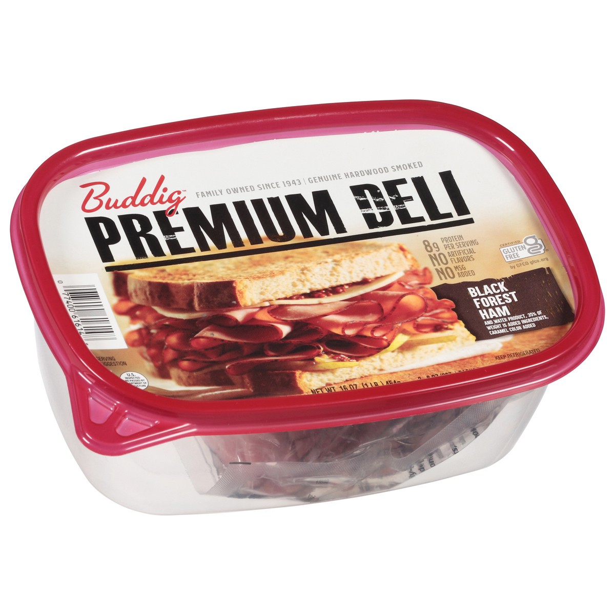 slide 4 of 9, Buddig Premium Deli Black Forest Ham 2 - 8 oz Packs, 2 ct