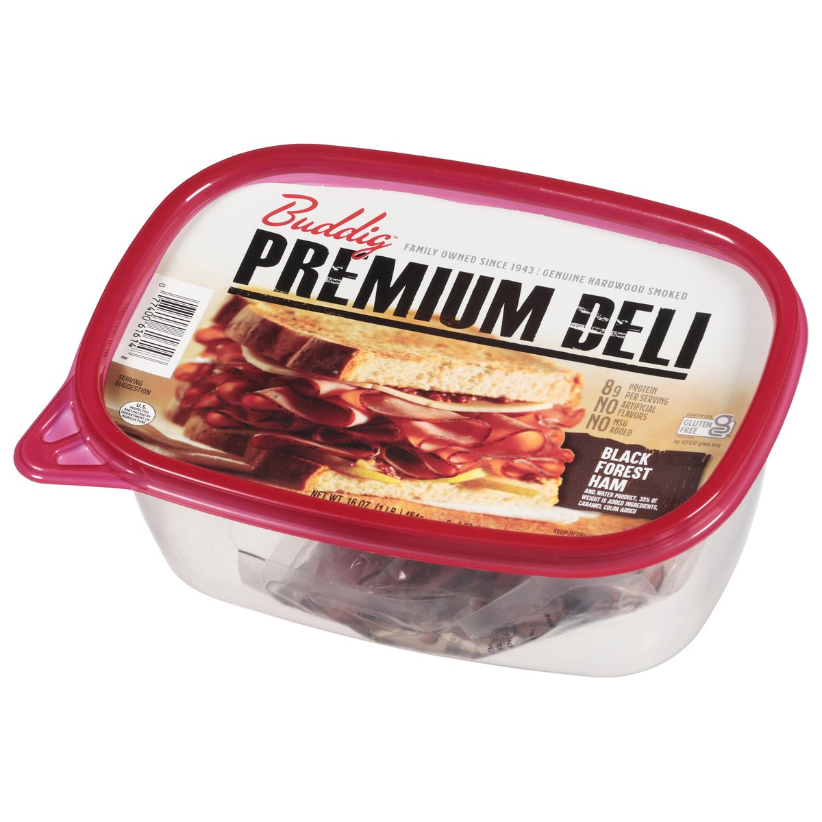 slide 6 of 9, Buddig Premium Deli Black Forest Ham 2 - 8 oz Packs, 2 ct