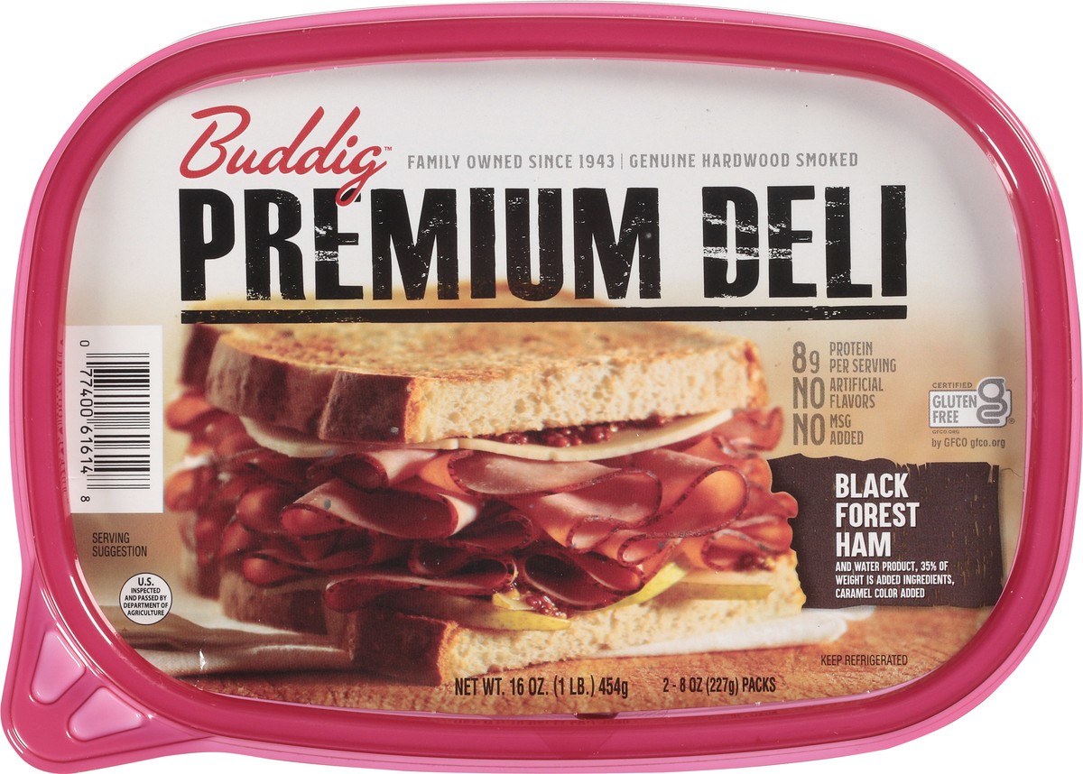 slide 5 of 9, Buddig Premium Deli Black Forest Ham 2 - 8 oz Packs, 2 ct