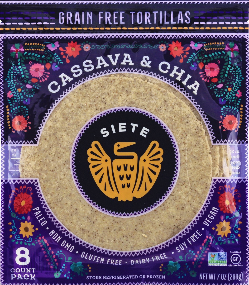 slide 6 of 13, Siete Tortillas Cassava & Chia 7 Oz, 7 oz