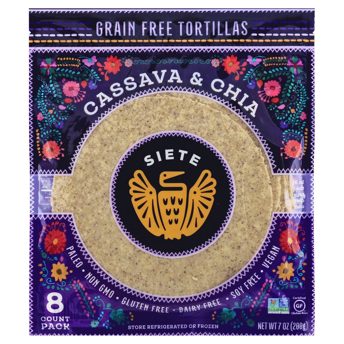 slide 9 of 13, Siete Tortillas Cassava & Chia 7 Oz, 7 oz