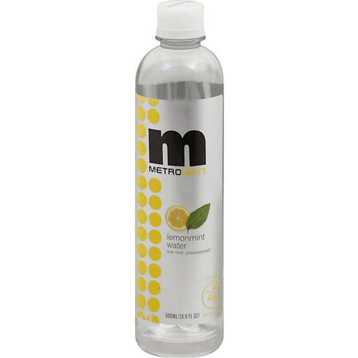 slide 1 of 1, Metromint Water Lemonmint, 16.9 oz