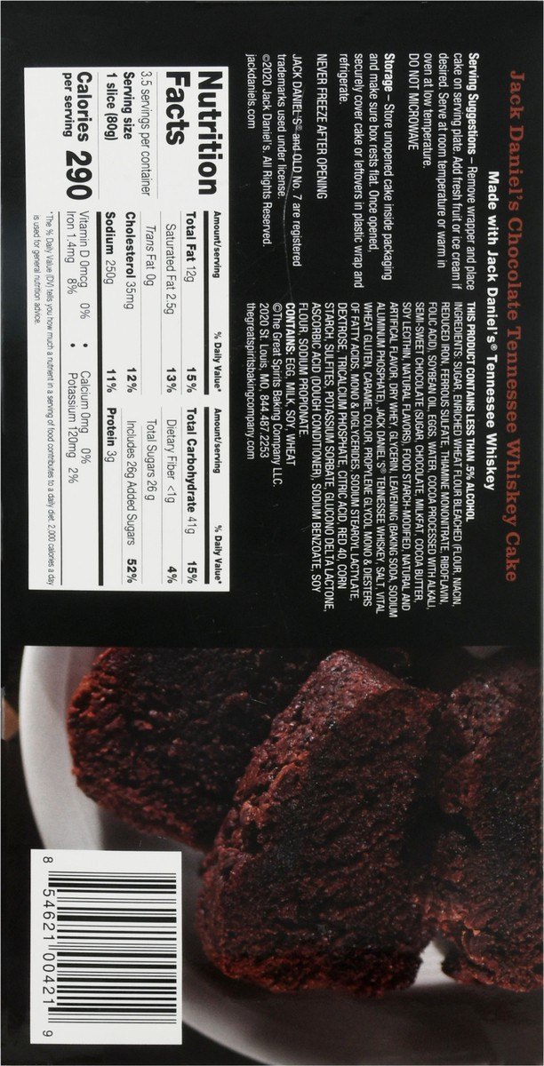 slide 11 of 14, Jack Daniel's Jack Daniels Chocolate Loaf Cake, 10 oz