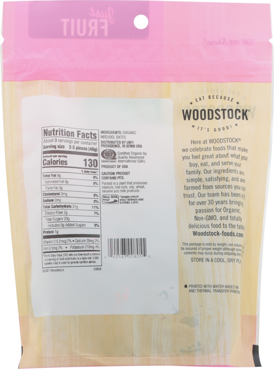 slide 4 of 11, Woodstock Unsweetened Majdool Dates - 12 oz, 12 oz