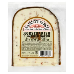 Yancey's Fancy Horseradish Smoked Bacon Cheddar Cheese 7.6 oz
