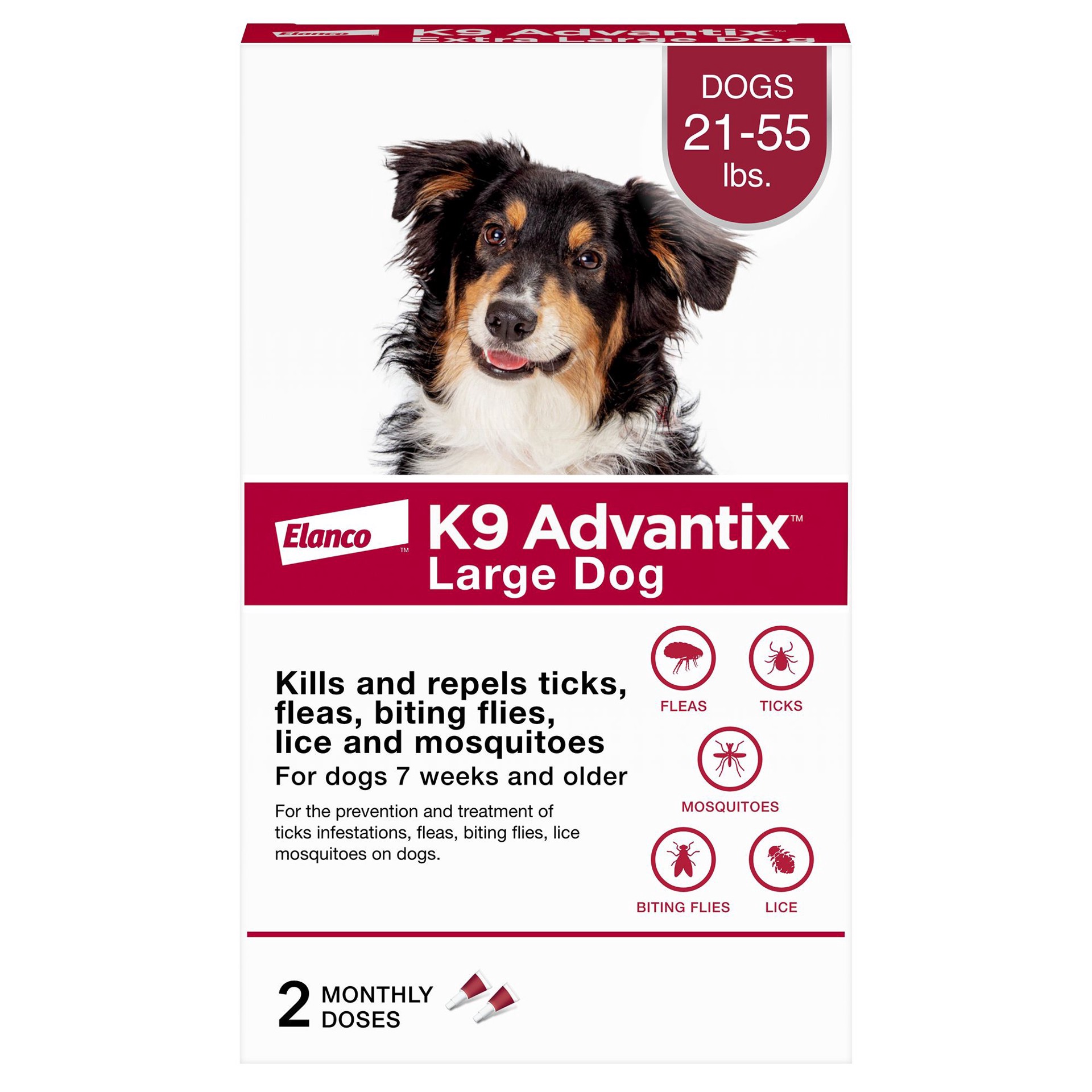 slide 1 of 4, K9 Advantix Lg.Dog 55+ Lbs, 2 ct