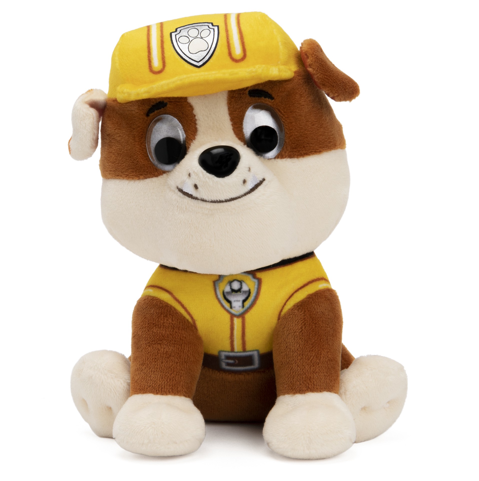 slide 1 of 4, GUND Paw Patrol Rubble in Signature Construction Uniform For Ages 1 and Up, 6", 1 cnt