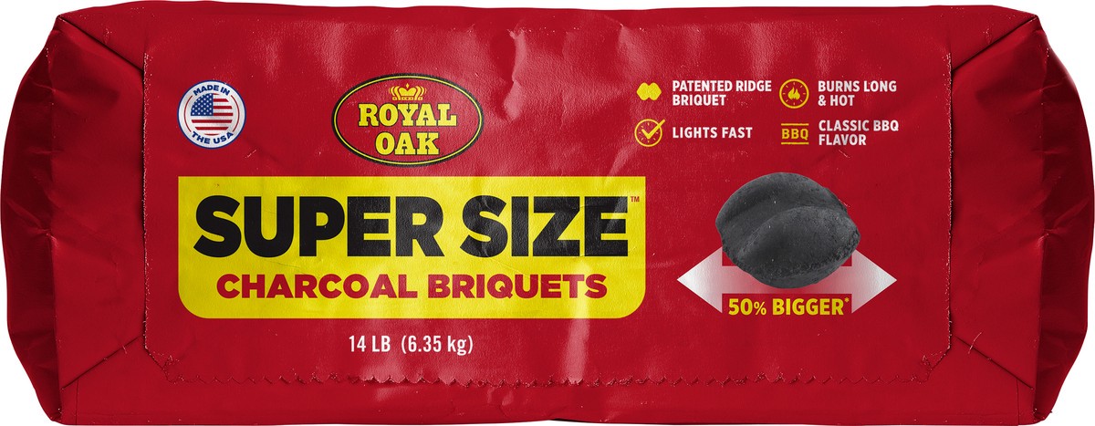 slide 6 of 6, Royal Oak Super Size Charcoal Briquets 14 lb, 14 lb
