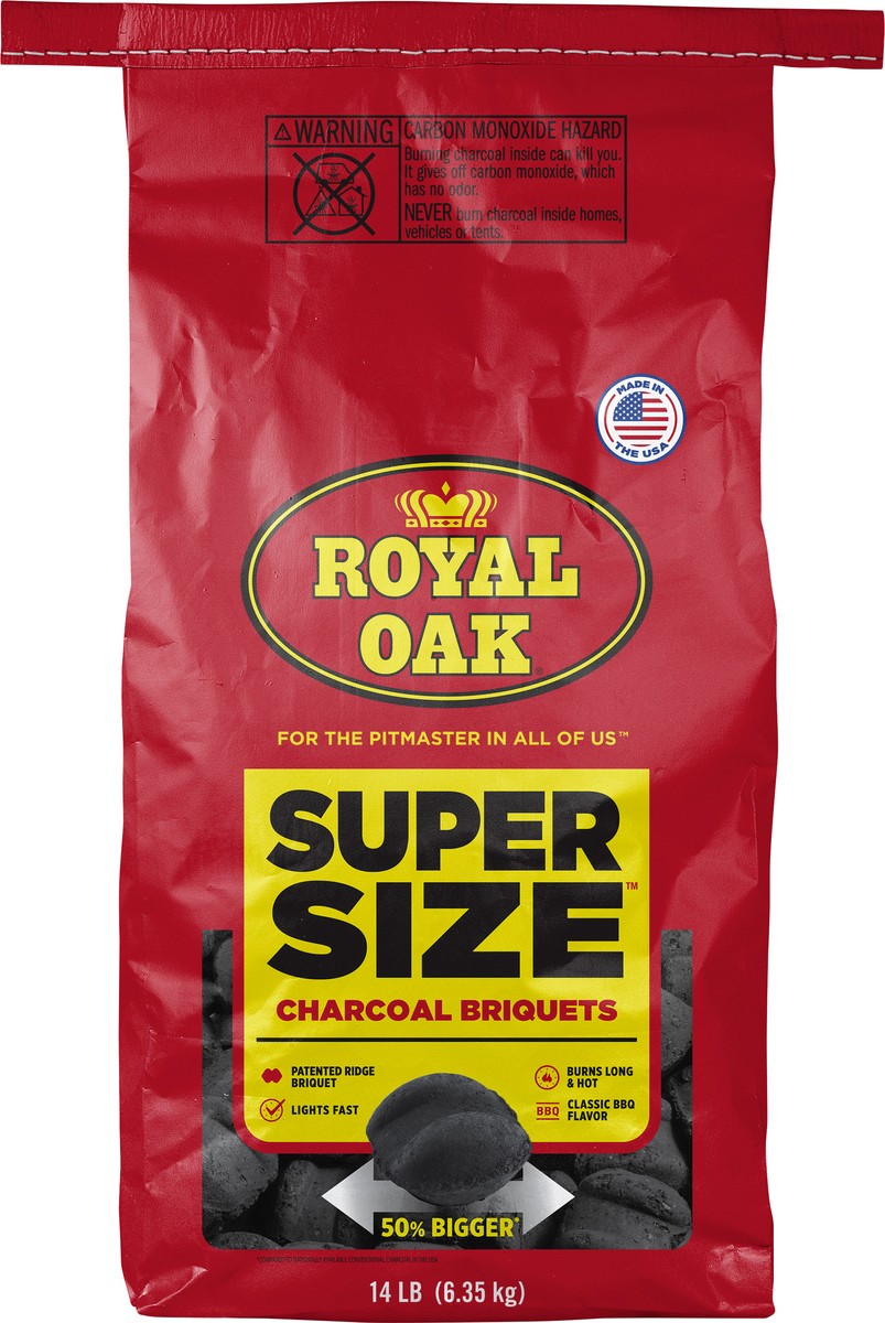 slide 2 of 6, Royal Oak Super Size Charcoal Briquets 14 lb, 14 lb