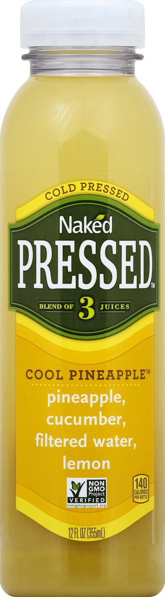 slide 2 of 4, Naked Cold Pressed Juice Cool Pineapple 12 Fl Oz, 12 fl oz