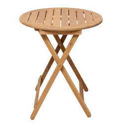 ROOM & RETREAT Acacia Wood Folding Bistro Table