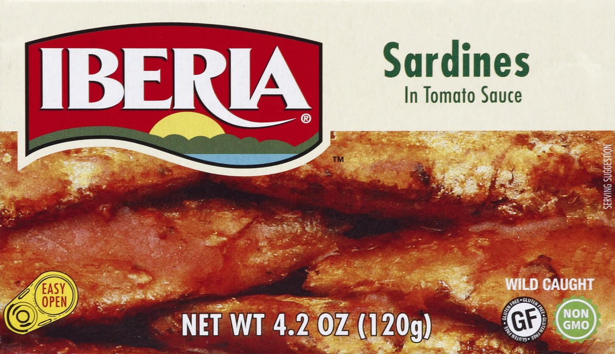 slide 4 of 5, Iberia Sardines in Tomato Sauce - 4.2oz, 4.2 oz