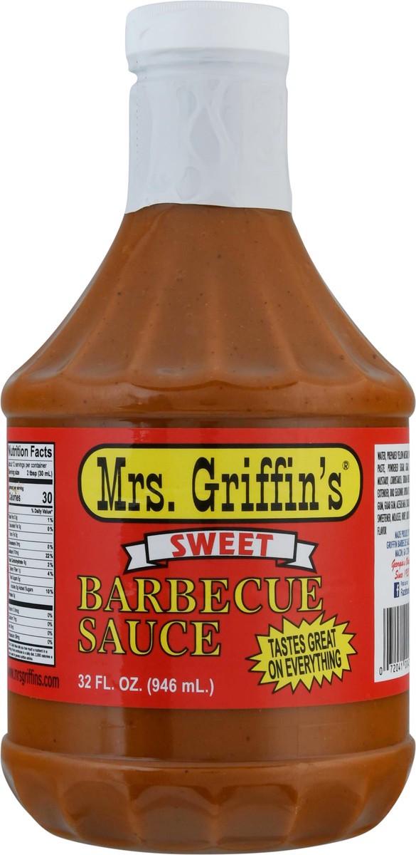 slide 6 of 9, Mrs. Griffin's Sweet Barbecue Sauce 32 fl oz, 32 fl oz