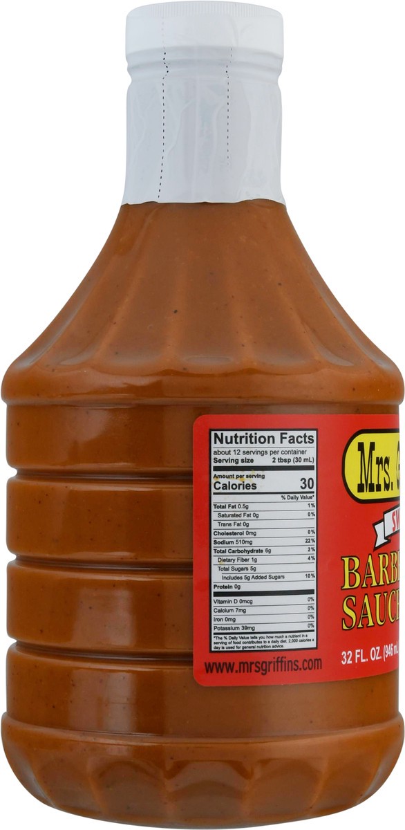 slide 7 of 9, Mrs. Griffin's Sweet Barbecue Sauce 32 fl oz, 32 fl oz