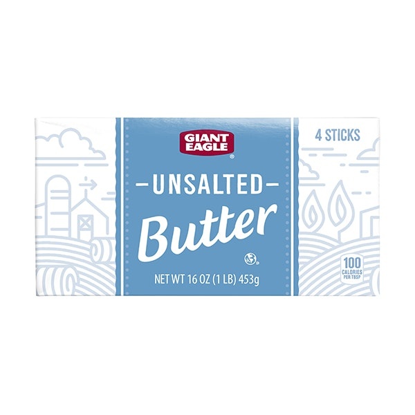 slide 1 of 1, Giant Eagle Unsalted Butter, 16 oz