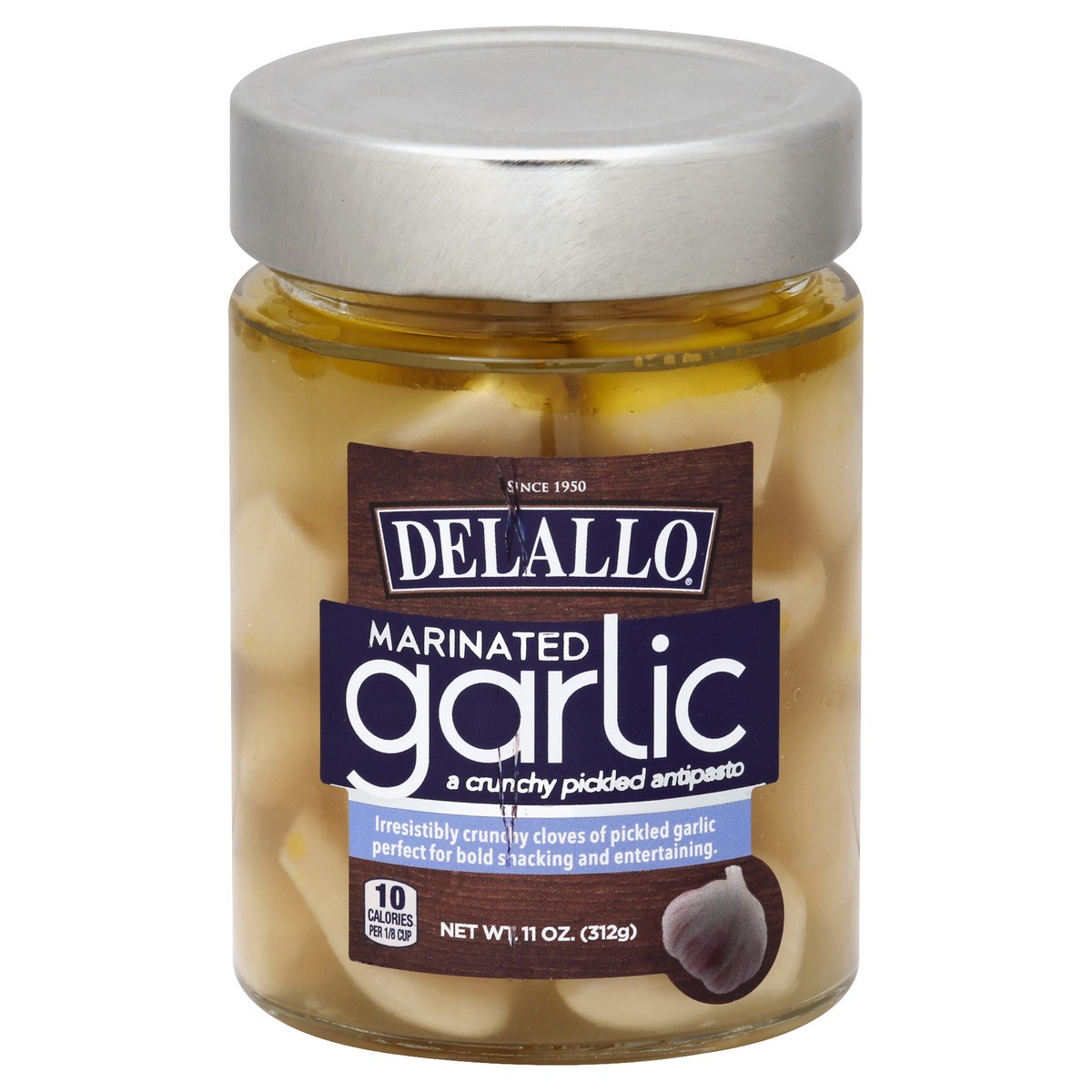slide 2 of 3, DeLallo Pickled Antipasto Marinated Garlic 11 oz, 11 oz