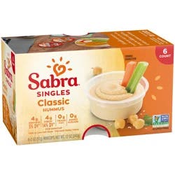 Sabra Singles Classic Hummus 2 oz (6 count)